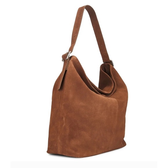 Free People Handbags - Free People We The Free Honor Hobo Bag cow Leather Saddle Brown